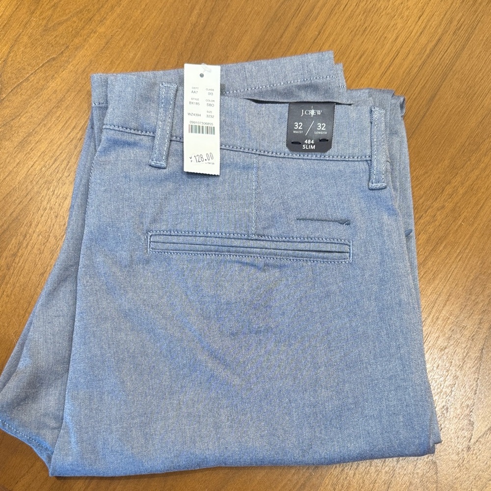 J. Crew Slim Fit Light Blue Chino Pants